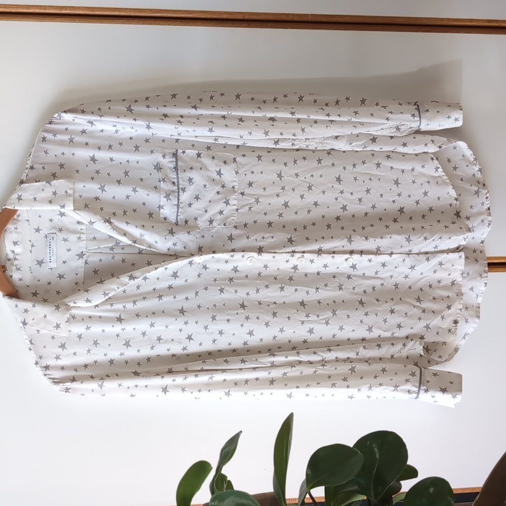 Equipment Kiera Star Print Silk Blouse S